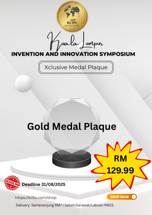 Xclusive Gold Crystal Plaque